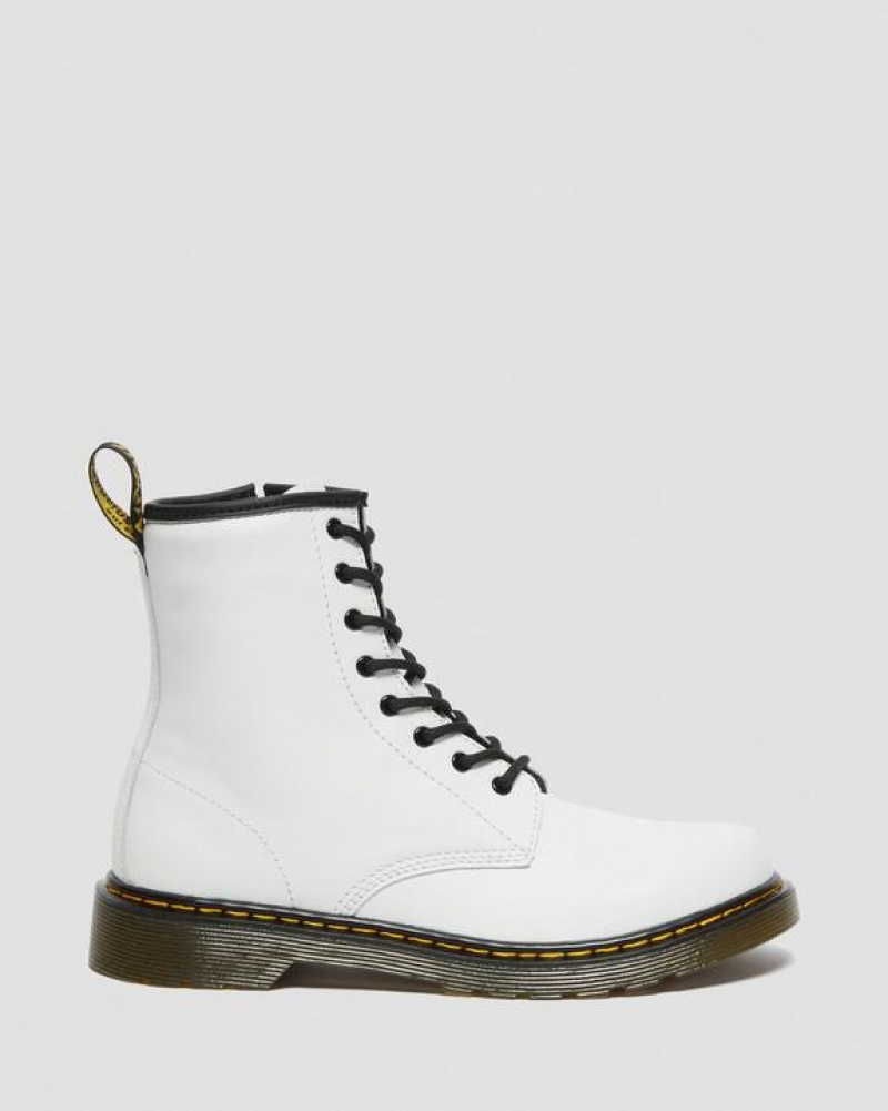 Dr Martens Youth 1460 Nahkaiset Pitsi Up Lasten Saappaat Valkoinen | Suomi_Dr49090