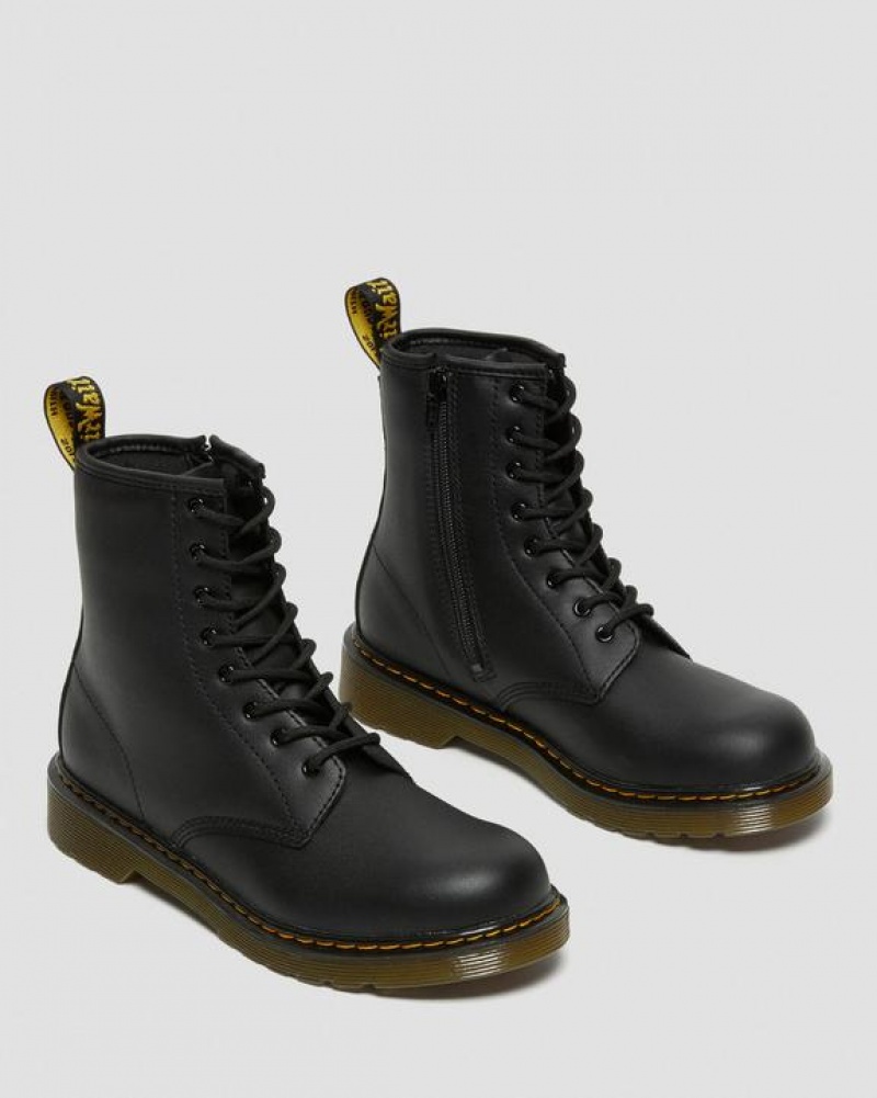 Dr Martens Youth 1460 Softy T Nahkaiset Pitsi Up Lasten Saappaat Mustat | Suomi_Dr69175