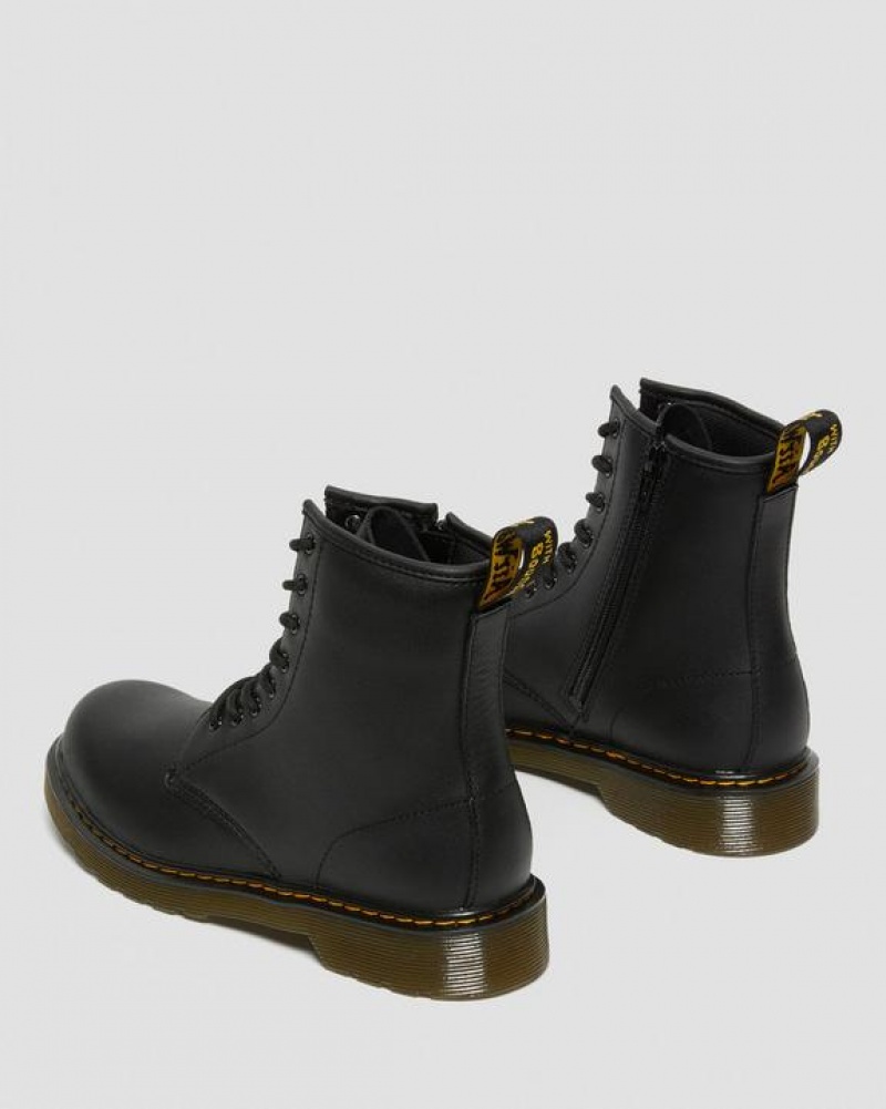 Dr Martens Youth 1460 Softy T Nahkaiset Pitsi Up Lasten Saappaat Mustat | Suomi_Dr69175