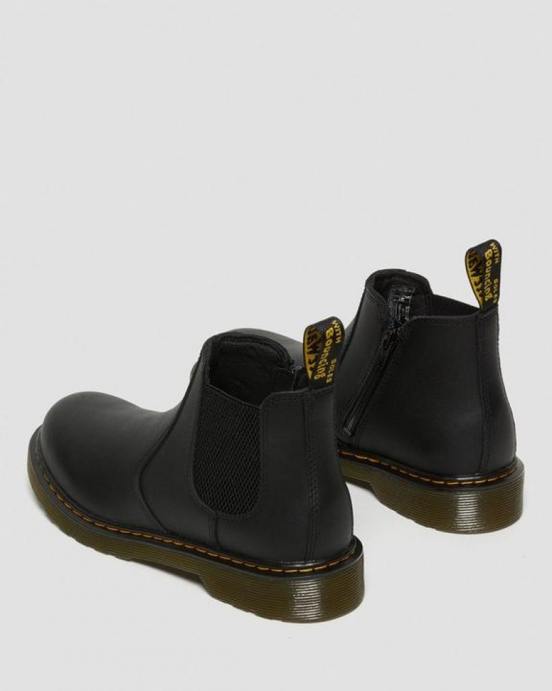 Dr Martens Youth 2976 Softy T Nahkaiset Chelsea Lasten Saappaat Mustat | Suomi_Dr77848