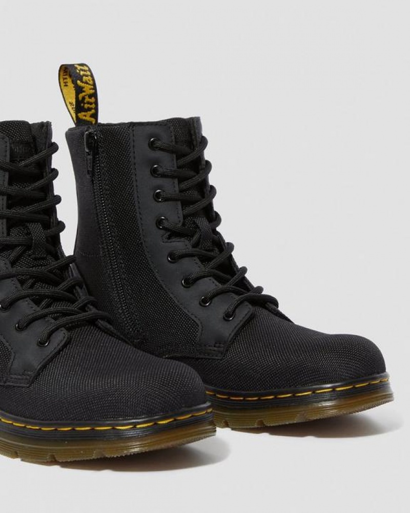 Dr Martens Youth Combs Extra Tough Poly Vapaa-ajan Lasten Saappaat Mustat | Suomi_Dr40976